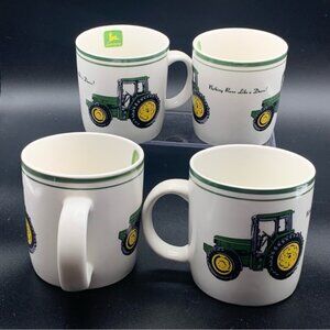 John Deere Tractor Mugs Set of 4 – Licensed Gibson Collectibles
